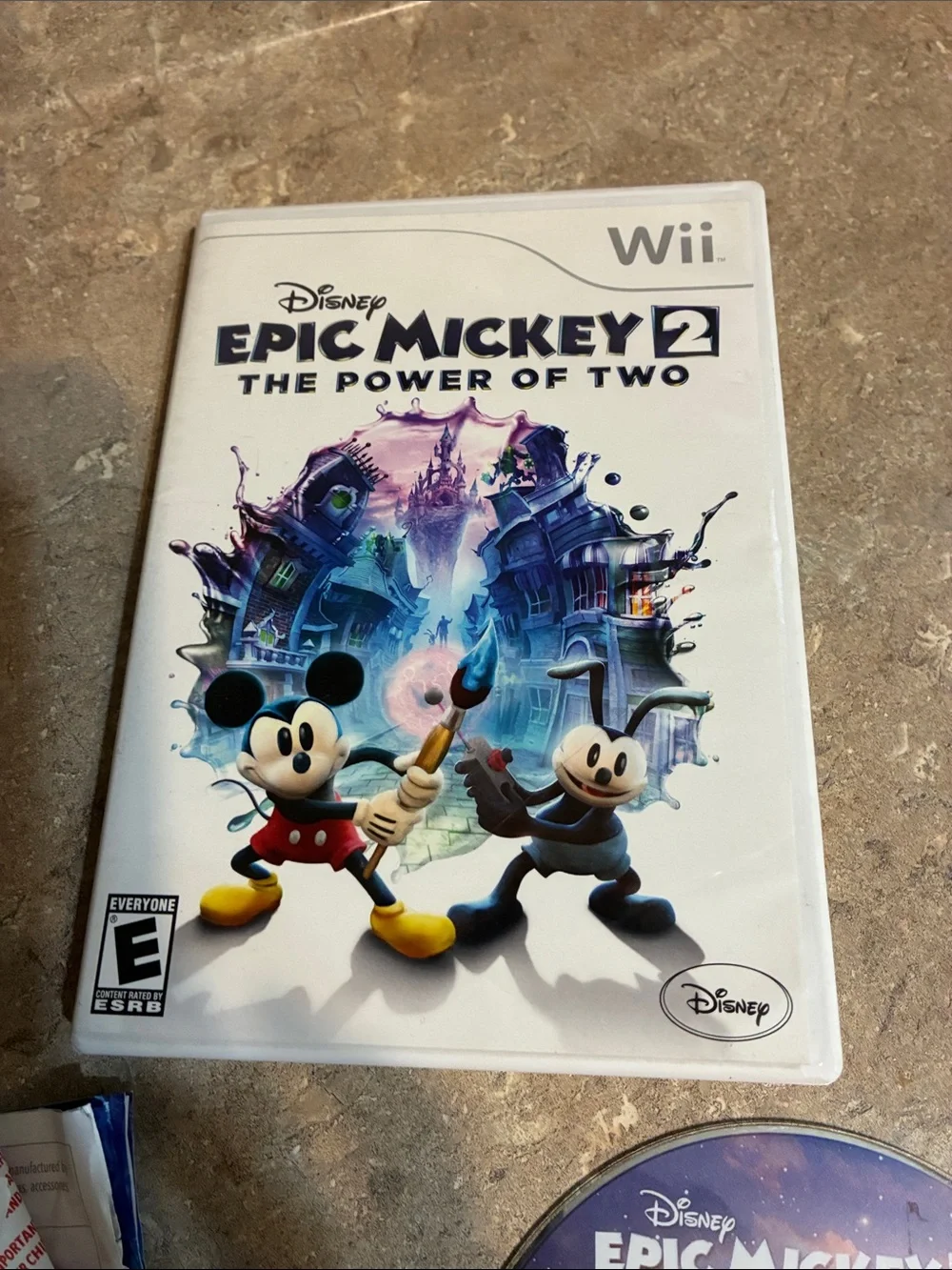 Disney Epic Mickey 2 Wii Game Set — White, Black, Purple Artwork